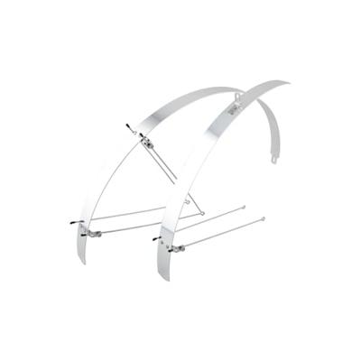 CONTEC spatbordset "flat fender" ct fender set flat fender "28" 42mm alu silver