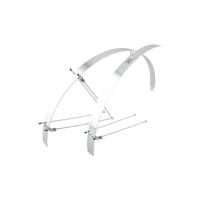 CONTEC spatbordset "flat fender" ct fender set flat fender "28" 42mm alu silver - thumbnail
