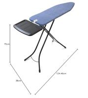 Brabantia strijkplank B 124x38cm met strijkijzerhouder denim blue - thumbnail