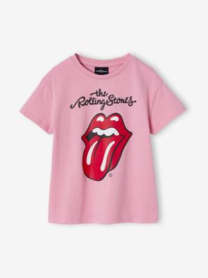 T-shirt The Rolling Stones® voor meisjes pioenroos
