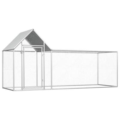 VidaXL Kippenren 3x1x1,5 m gegalvaniseerd staal