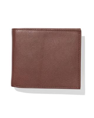 HEMA Billfold portemonnee laag leer bruin