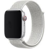 Sport Loop nylon bandje - Wit - Geschikt voor Apple Watch 38mm / 40mm / 41mm / 42mm - thumbnail