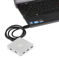 i-tec USB 3.0 7-Port HUB Metaal, Oplaadhub met 7 USB-Poorten en Stroomadapter - thumbnail