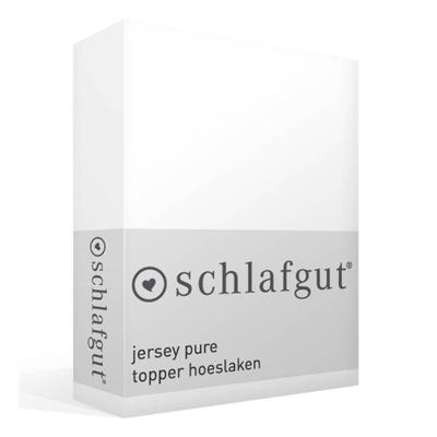 Schlafgut Schlafgut Pure Jersey Topper Hoeslaken M - 120x200 - 130x220 101 Full-White