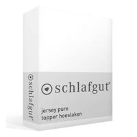 Schlafgut Schlafgut Pure Jersey Topper Hoeslaken M - 120x200 - 130x220 101 Full-White - thumbnail
