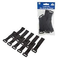 LogiLink KAB0056 kabelbinders klittenband 10 stuks 15cm - thumbnail