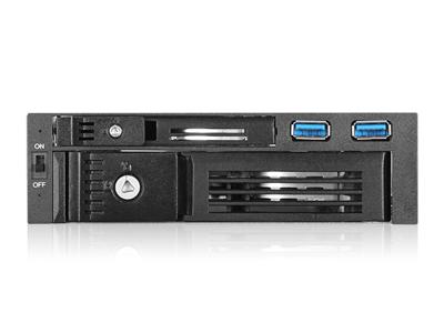 iStarUSA T-5K3525U-SA zonder lade 5,25 inch tot 3,5 inch en 2,5 inch SATAIII HDD w/USB 3.0