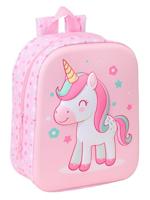Kinderrugzak Safta Roze 22 x 27 x 10 cm 3D - thumbnail