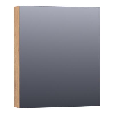 Brauer Impress Spiegelkast 60 cm - zonder Verlichting - Met 1 Linksdraaiende Dubbelzijdige Spiegeldeur - Chateau
