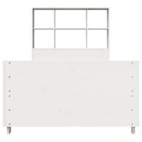 Bedframe zonder matras massief grenenhout wit 90x200 cm - thumbnail