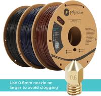 Polymaker PA02015 Galaxy Filament PLA kunststof Hoge stijfheid, Hoge treksterkte 1.75 mm 1000 g Donkerrood PolyLite™ 1 stuk(s) - thumbnail