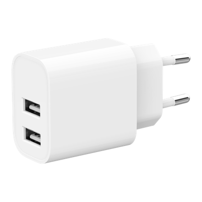 Universele USB lader, 2X USB 2.1A, Mix Color