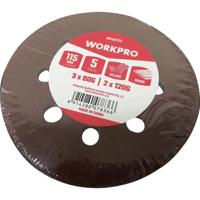 WorkPro WP407212 Schuurschijf Diameter 115 mm 5 stuk(s) - thumbnail