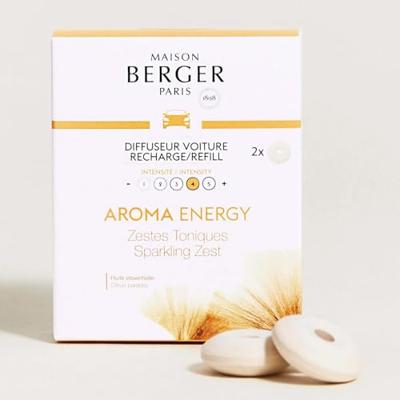 Maison Berger Navulling - voor autoparfum - Aroma Happy - Sparkling Zest- 2 Stuks