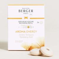 Maison Berger Navulling - voor autoparfum - Aroma Happy - Sparkling Zest- 2 Stuks - thumbnail