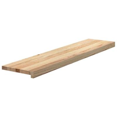 Traptreden 2 st 110x30x2 cm onbehandeld massief eikenhout