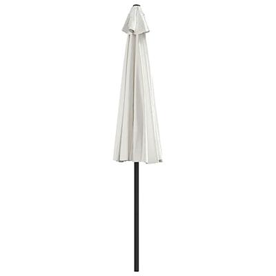 VidaXL Balkonparasol half met aluminium paal 270x144 cm zandkleurig
