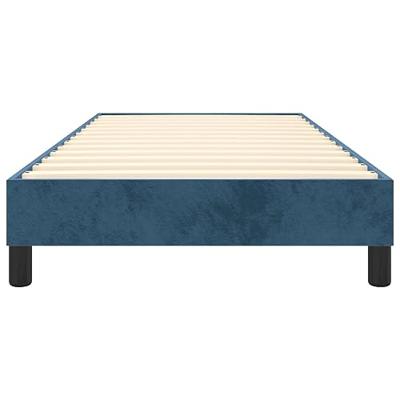 Boxspringframe fluweel donkerblauw 90x200 cm Boxspringframe fluweel donkerblauw 90x200 cm
