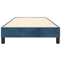 Boxspringframe fluweel donkerblauw 90x200 cm - thumbnail