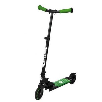 QPlay mini step alu opvouwbaar groen met led verlichting QPlay mini step alu opvouwbaar groen met led verlichting