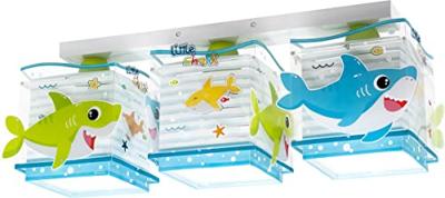 Dalber 3-lichts plafondlampLittle Shark - 63473