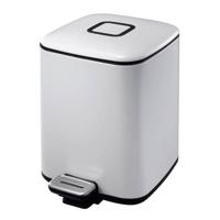 EKO Vepa Bins Regent Pedaalemmer 6L Wit - thumbnail