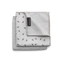 Brabantia microvezeldoekjes set van 2 30x30 lichtgrijs - thumbnail