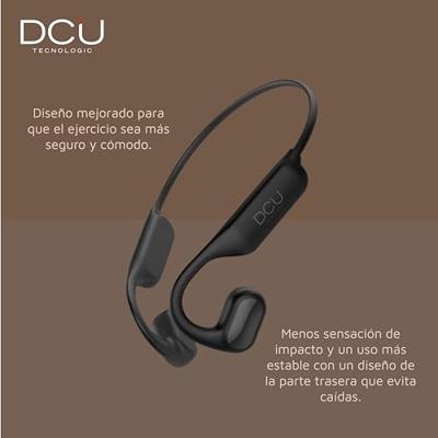 DCU Tecnologic Bluetooth-hoofdtelefoon, luchtvaart, multipoint-verbinding, directioneel geluid, met USB-C-oplaadkabel, kleur: zwart