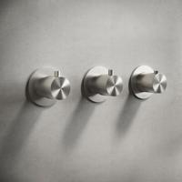 Hotbath Archie Afbouwdeel - Inbouw douchethermostaat met 2 stopkranen Horizontaal/verticaal RVS AR7067EXTIX - thumbnail