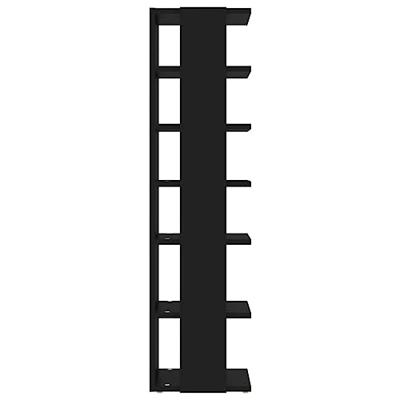 VidaXL Schoenenkast 27,5x27x102 cm bewerkt hout zwart
