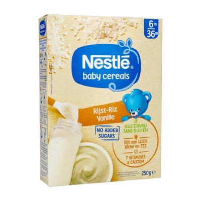Nestle Baby Cereals Rijst Vanille Glutenvrij Granen Baby +6 Maanden 250g