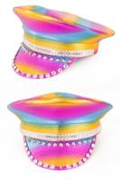 Pet regenboog metallic stenen luxe - thumbnail