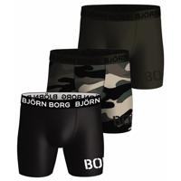 Bjorn Borg heren boxershort - Performance - 3-Pack - Army - thumbnail