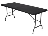 Perel folding table rattan Campingtafel Zwart FP180R Belastbaarheid (gewicht) (max.) 100 kg - thumbnail