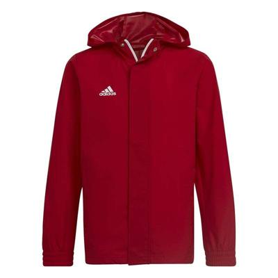 Sportjack voor kinderen Adidas Entrada 22 Rood Maat 15-16 Jaar