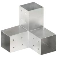 VidaXL Paalverbinding y-vorm 81x81 mm gegalvaniseerd metaal - thumbnail
