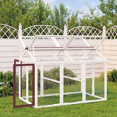 VidaXL Dierenren 141x94x104 cm massief grenenhout mokkakleurig