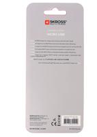 Skross 2700240 USB-kabel USB 2.0 USB-A stekker, USB-micro-B stekker 1.00 m Zilver - thumbnail