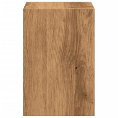 Monitorstandaard met bureau-organizer hout artisanaal eiken Monitorstandaard met bureau-organizer hout artisanaal eiken