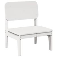 Tuinstoelen 2 st 60x52,5x72 cm massief grenenhout wit - thumbnail