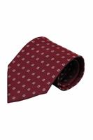 Alberto Vincelli Rode zijden stropdas Guzelli 01 - thumbnail