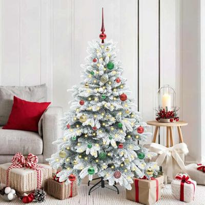 VidaXL Kunstkerstboom met 150 led met standaard wit 150 cm pe en pvc VidaXL Kunstkerstboom met 150 led met standaard wit 150 cm pe en pvc