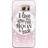 Samsung Galaxy S6 Edge hoesje - I love you to the moon and back - thumbnail