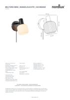 Bedlampje metaal opaal glas &apos;Milford&apos; e14 fitting - thumbnail