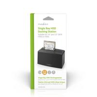 Nedis Docking Station voor Harde Schijf | USB 3.2 Gen1 | USB Type-A | 1 Schijf | 2.5 / 3.5 " | USB 3.2 Gen1 | Docking | Desktop - HDDUSB3210BK - thumbnail