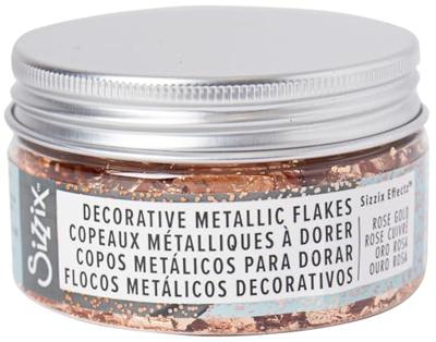 Sizzix • effectz decoratieve metallic vlokken rose gold