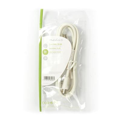 Coaxkabel 120 dB | IEC (Coax) Male - IEC (Coax) Female | 1,5 m | Wit