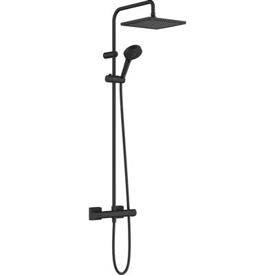 Hansgrohe Vernis Shape showerpipe 240 1jet EcoSmart met thermostaat, mat zwart