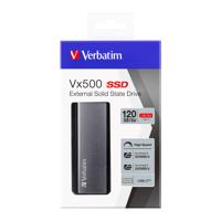 Verbatim Vx500 120 GB Externe SSD harde schijf USB-A 3.2 Gen 2 Space grijs 47441 - thumbnail